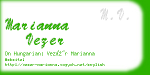 marianna vezer business card